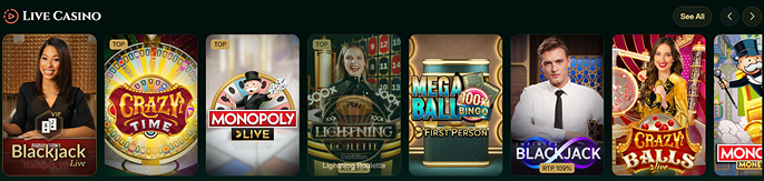 Cash Lounge casino Games