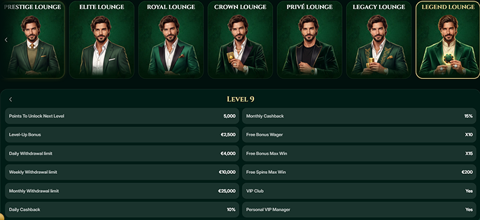 Cash Lounge casino VIP